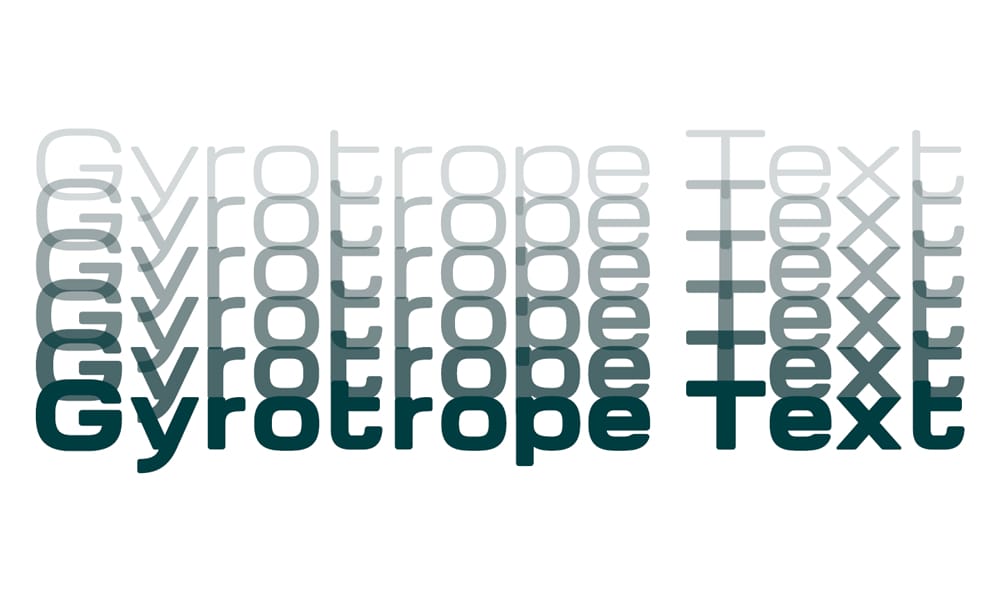 Gyrotrope Font