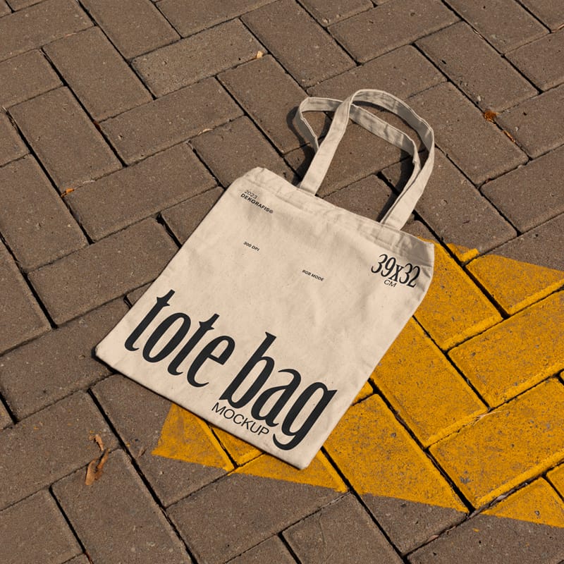 High-Resolution Outdoor Tote Bag Mockup PSD