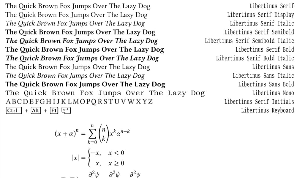 Libertinus Font