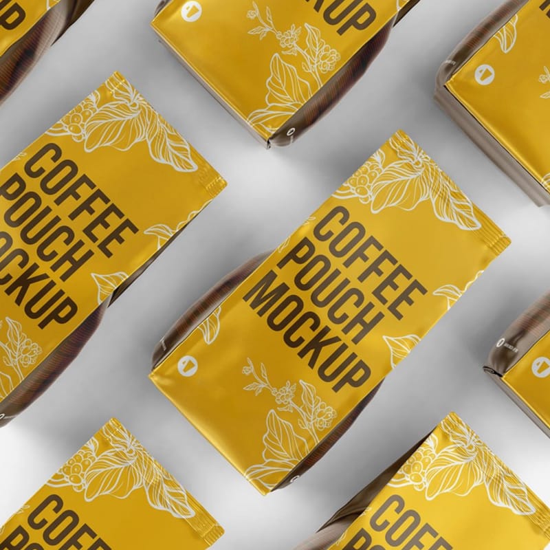 Luxury Coffee Packaging Mockup PSD