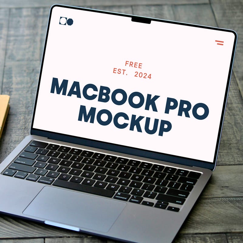 MacBook Pro M4 Mockup PSD