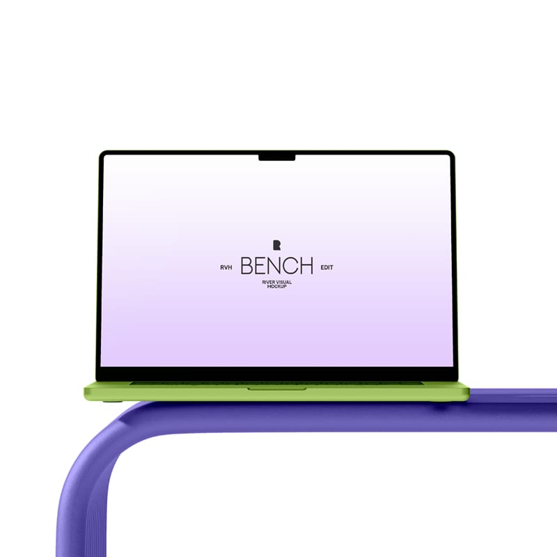 Macbook Pro 16 Bench Series Mockup PSD