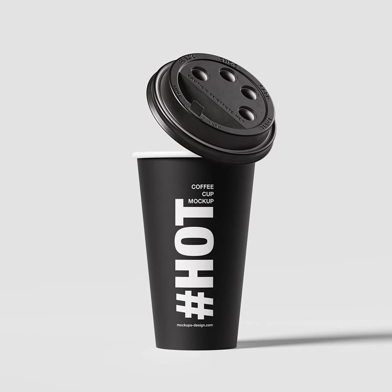 Minimal Coffee Cup Mockup PSD