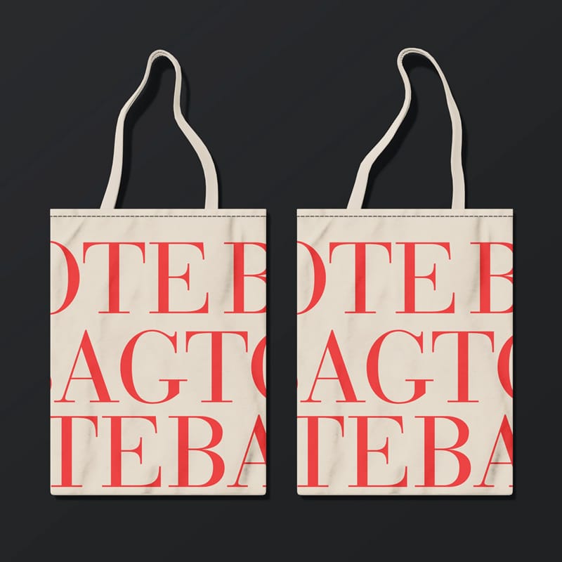 Minimal Tote Bag Mockup PSD