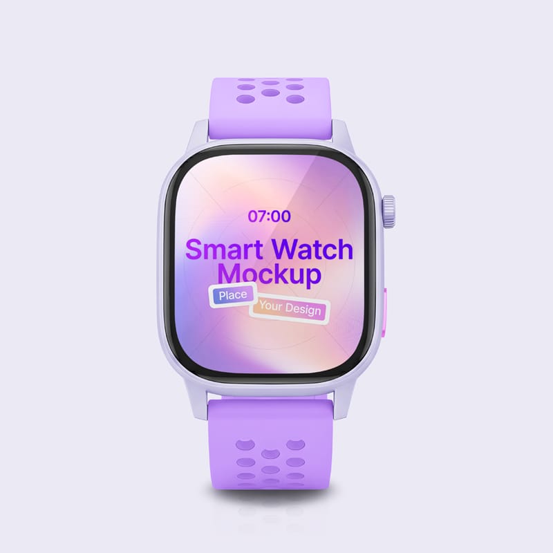 Modern Smart Watch Mockup PSD