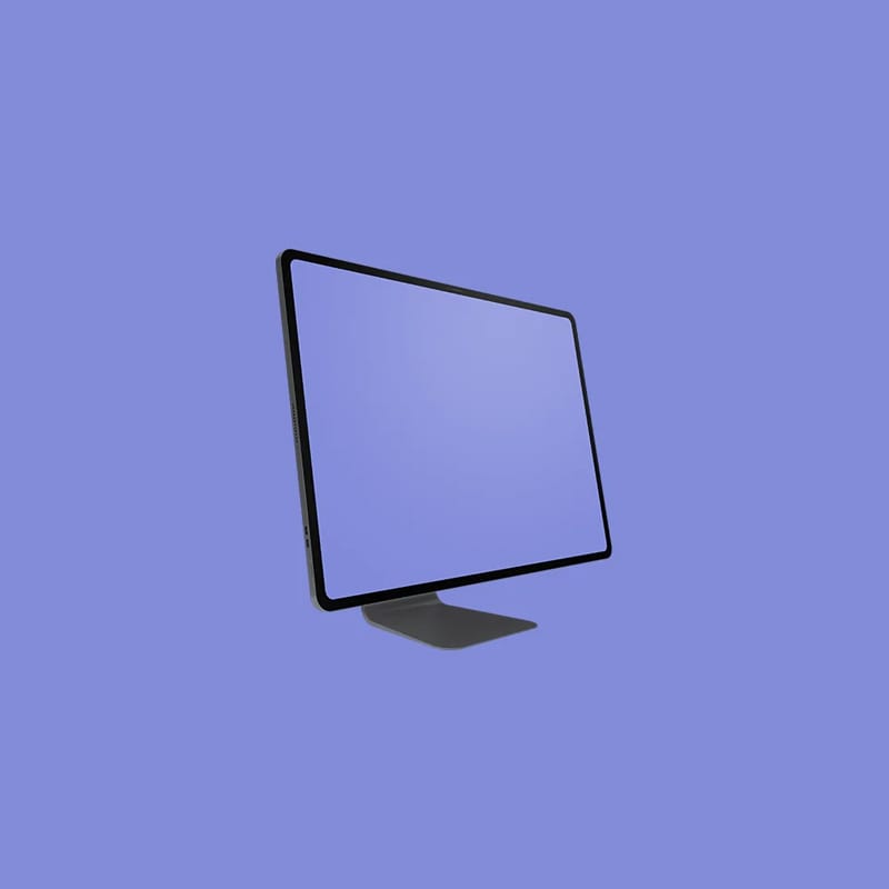 Modern and Minimalist iMac Pro Mockup PSD