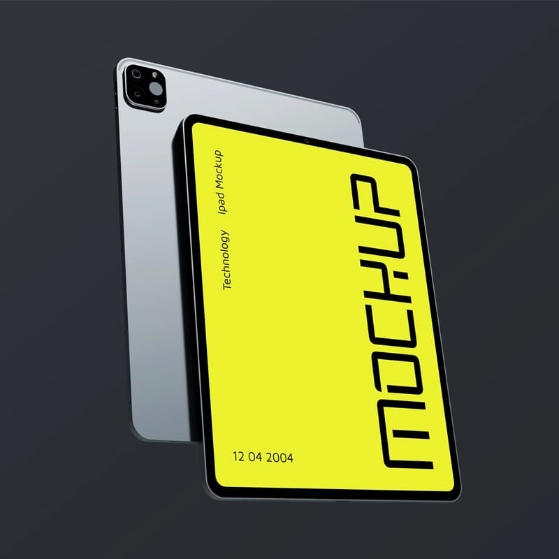 Modern iPad Display Mockup PSD