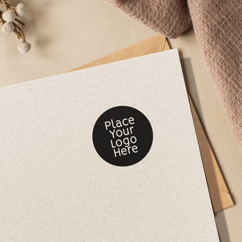 Paper Logo Mockup Template PSD