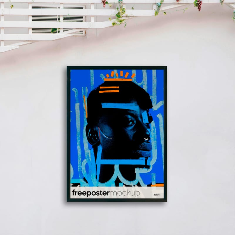 Photorealistic A-Size Poster Mockup PSD