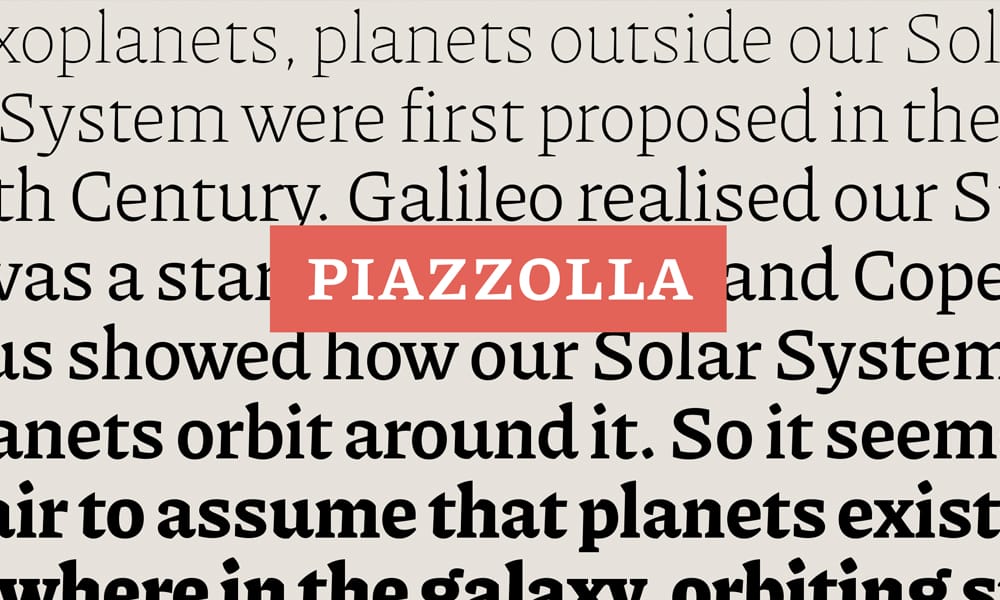 Piazzolla font