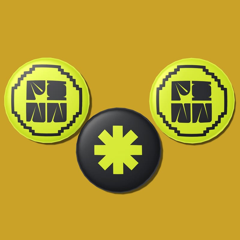 Pin Badge Mockup Template PSD