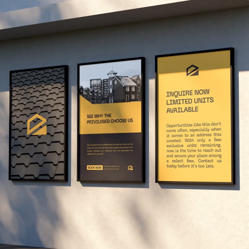 Poster Frame Mockup Template PSD