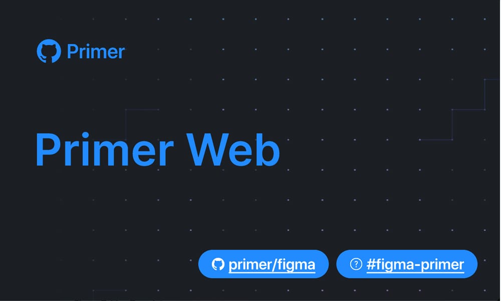 Primer Web design system by GitHub for Figma showing developer-focused web components