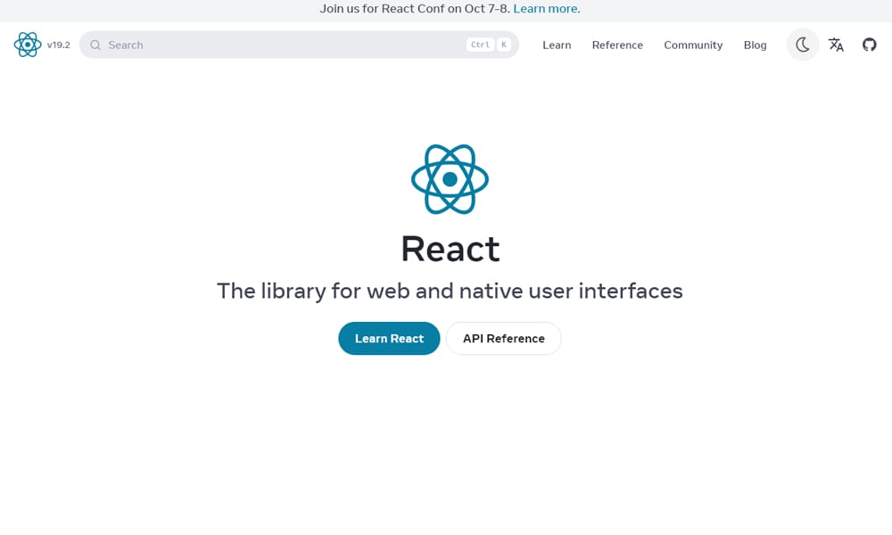 React
