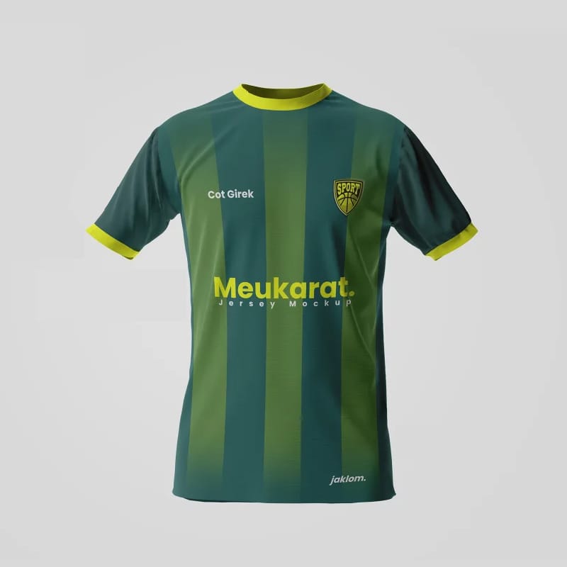 Realistic Soccer Jersey Mockup PSD