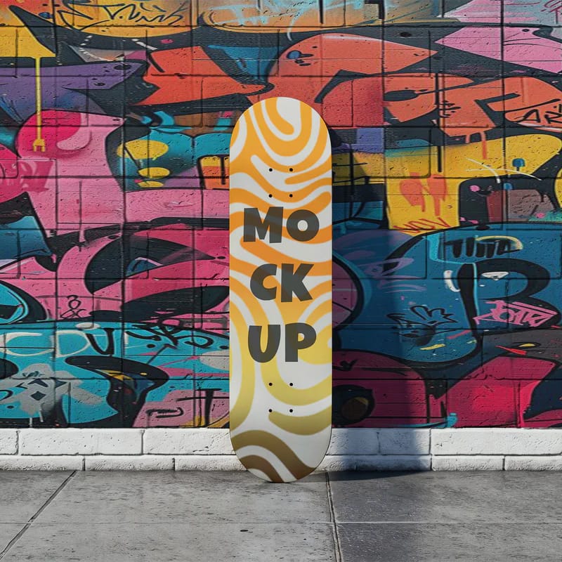 Skateboard Deck Mockup PSD