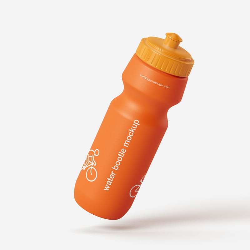 Sport Water Bottle Mockup Template PSD