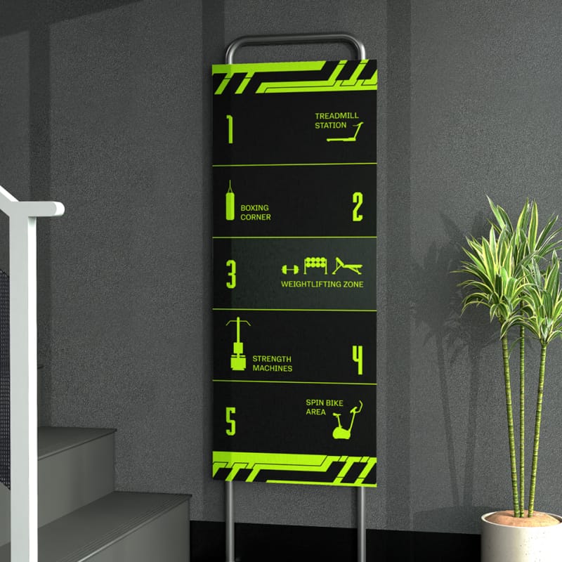 Stairs Signage Mockup PSD