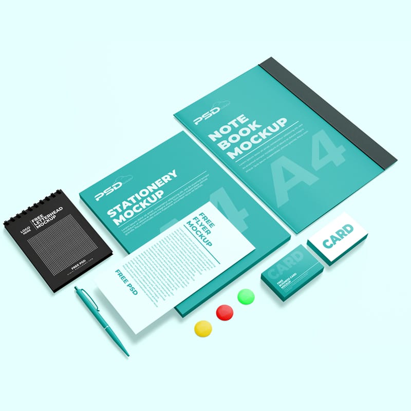 Stationery Branding Mockup PSD
