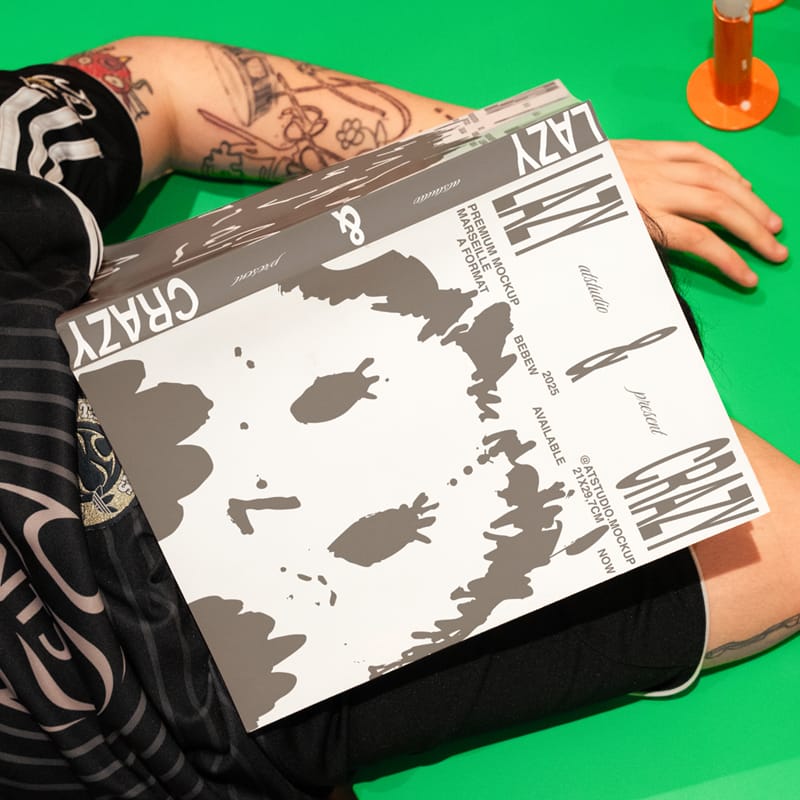 Unique Book Cover Mockup PSD