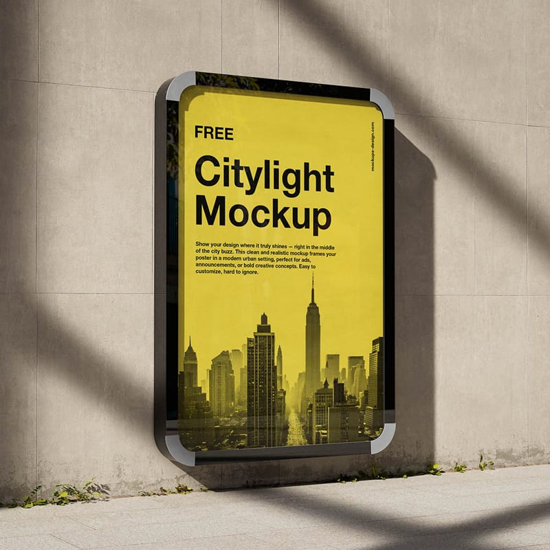 Urban Citylight Mockup PSD