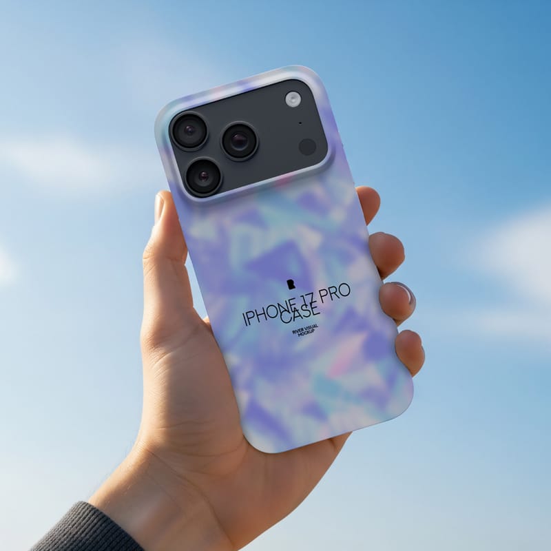 iPhone 17 Pro Custom Case Mockup PSD