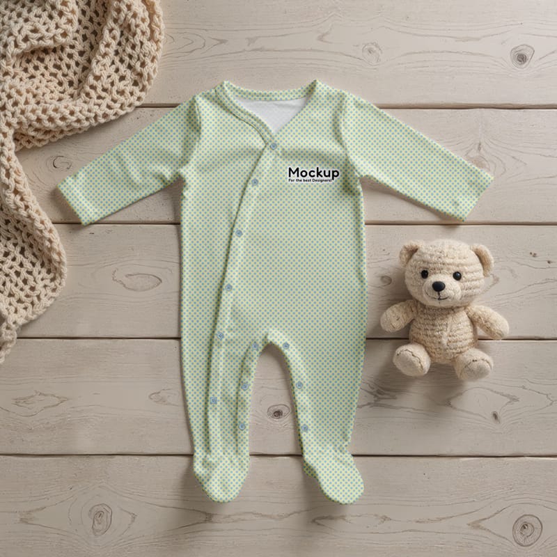 Baby Clothes Mockup PSD