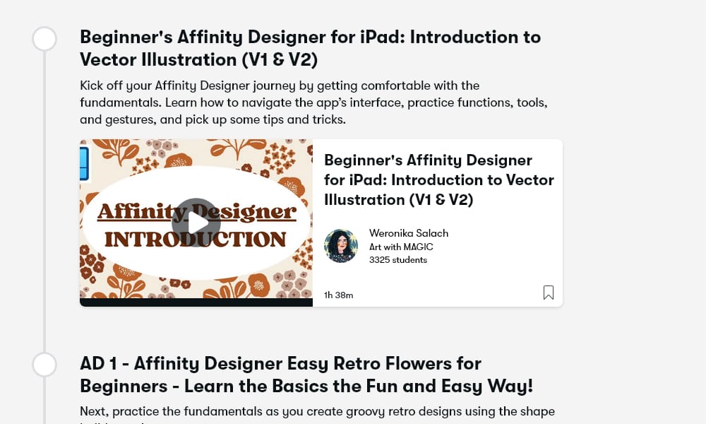 Beginner's Affinity Designer for iPad 