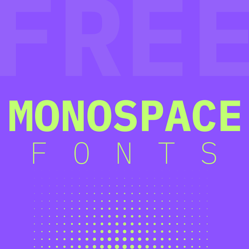 65+ Best Free Monospace Fonts for Coding & Design (2024-2025)