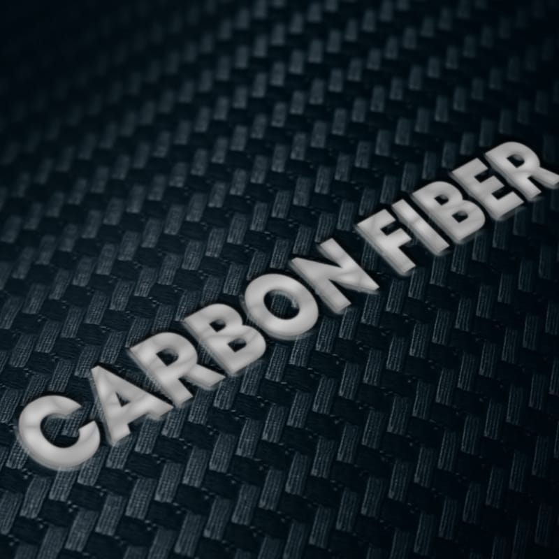 Carbon Fiber Metallic Badge Mockup PSD
