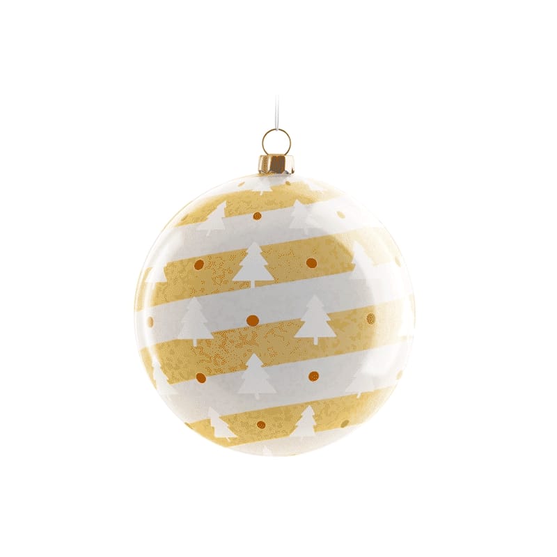 Christmas Tree Ball Animated Mockup PSD