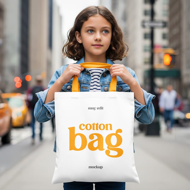 Cotton Bag Mockup PSD