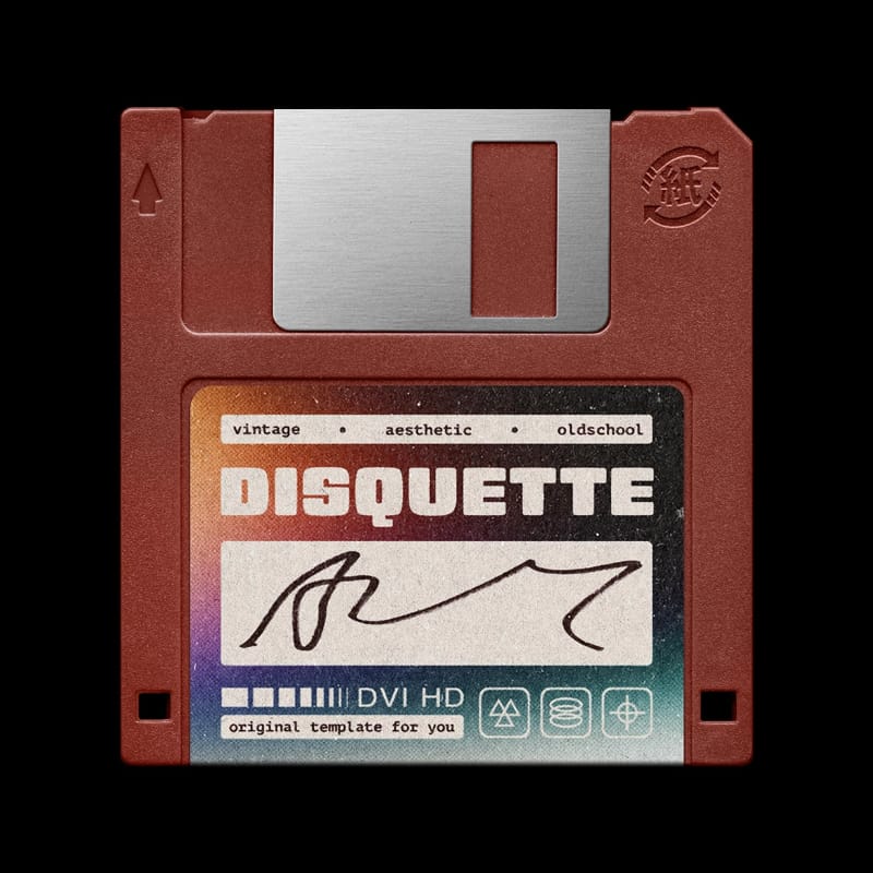 Floppy Disk Mockup PSD