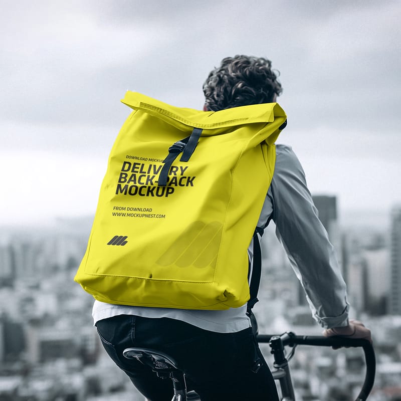 Food Delivery Bag Mockup PSD