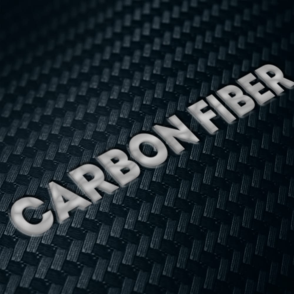 Free Carbon Fiber Metallic Badge Mockup PSD