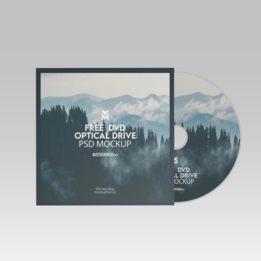 Free DVD Optical Drive Mockup PSD