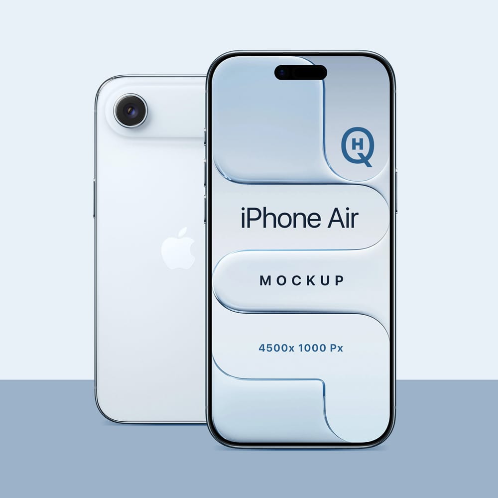 Free High Quality Apple iPhone Air Mockup PSD