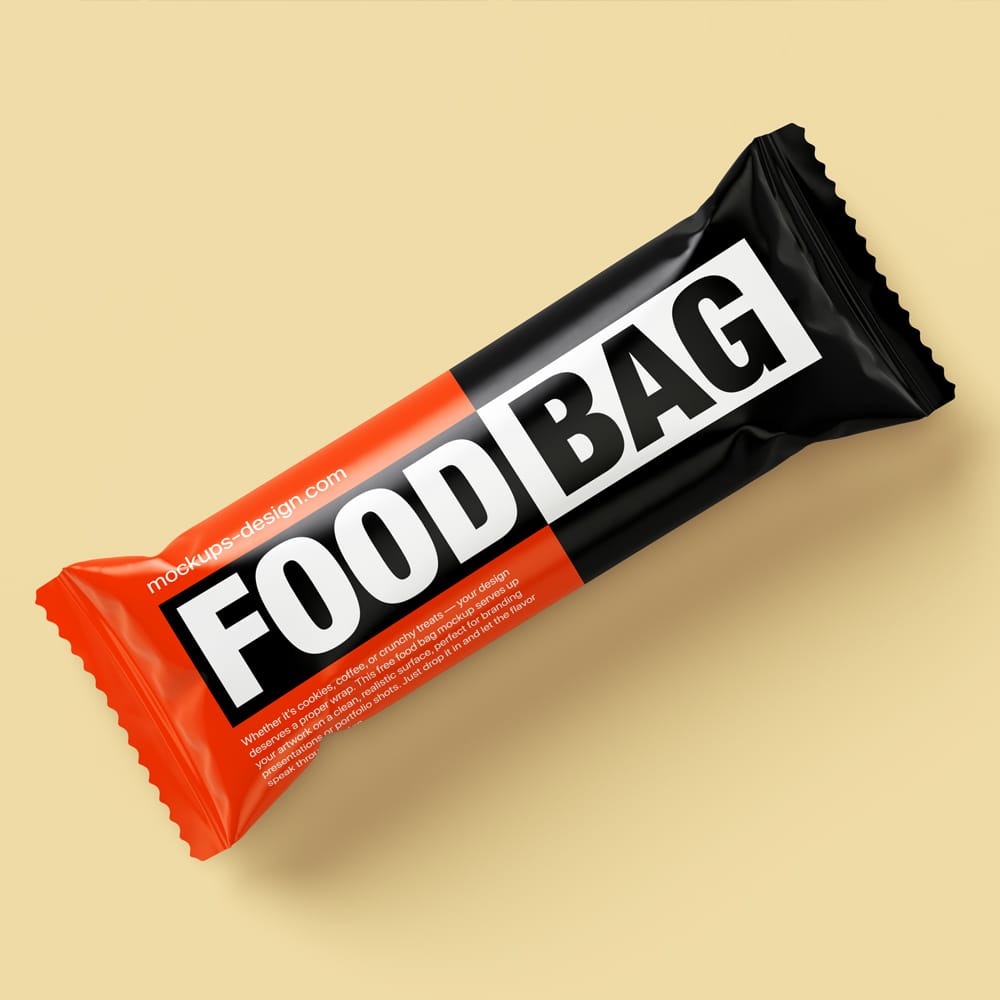 Free Minimal Bar Wrapper Mockup PSD