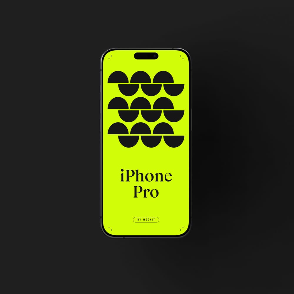Free Modern iPhone 16 Pro Mockup PSD