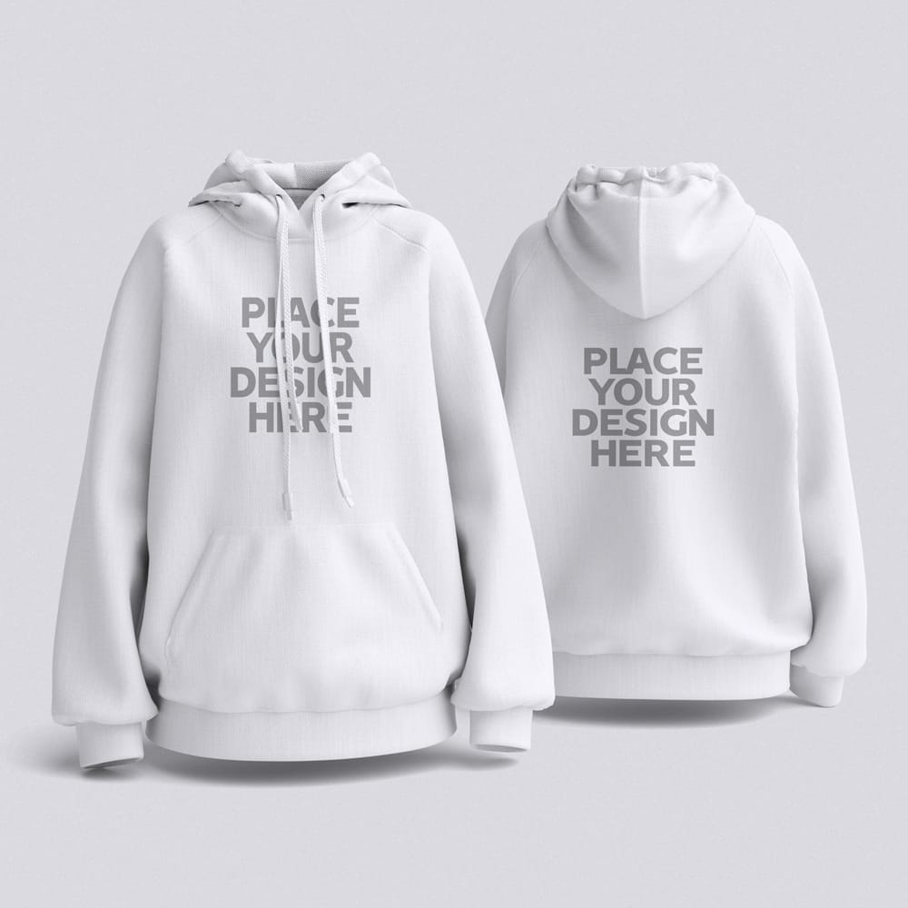 Free Pullover Hoodie Mockup Template PSD