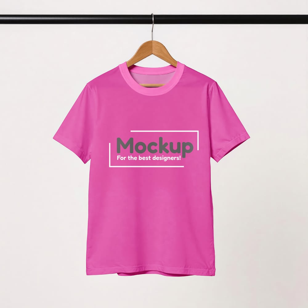 Free Shirt Mockup on Hanger PSD