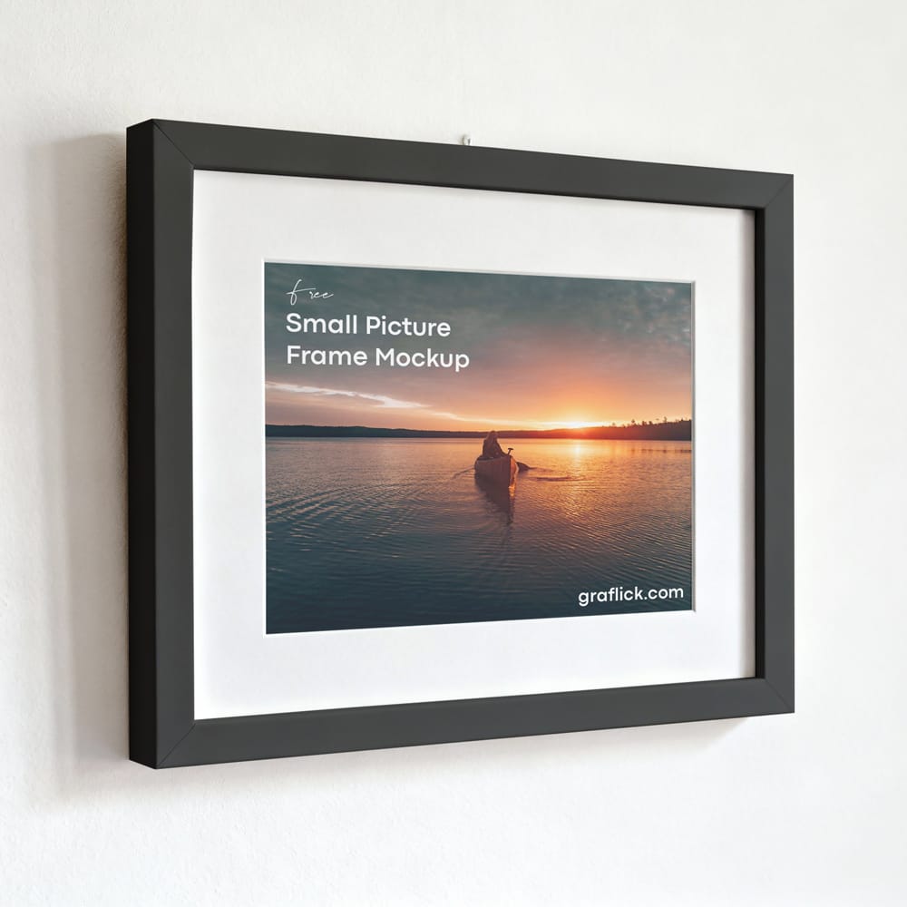 Free Small Picture Frame Mockup PSD