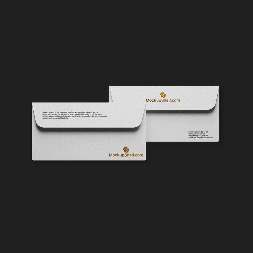 Free Textured Paper Envelope Mockup PSD