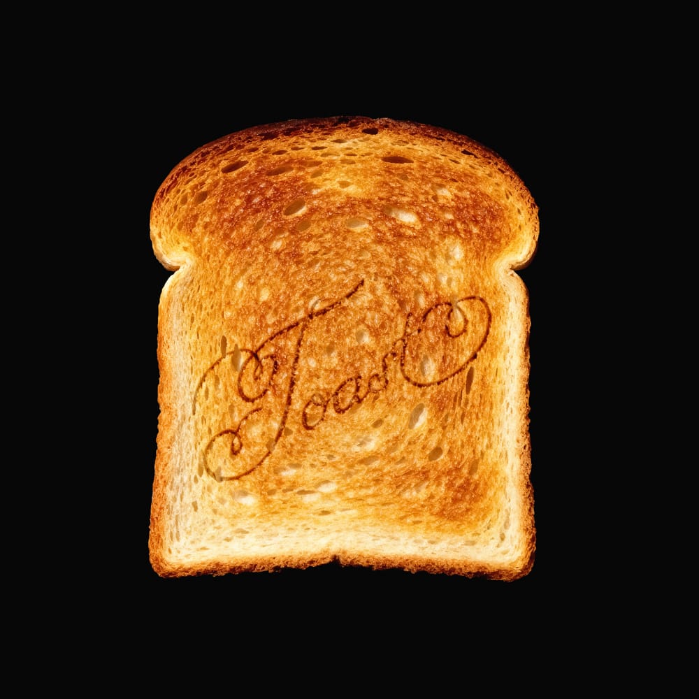 Free Toast Burn Mockup PSD