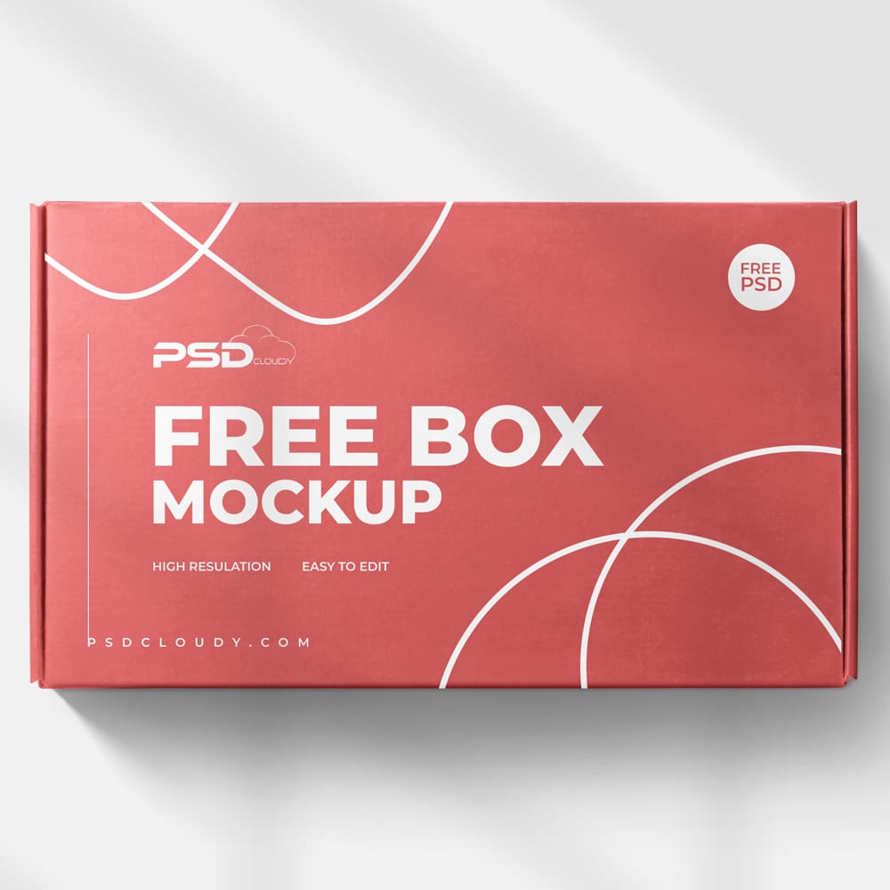 Free Top View Packaging Mockup PSD