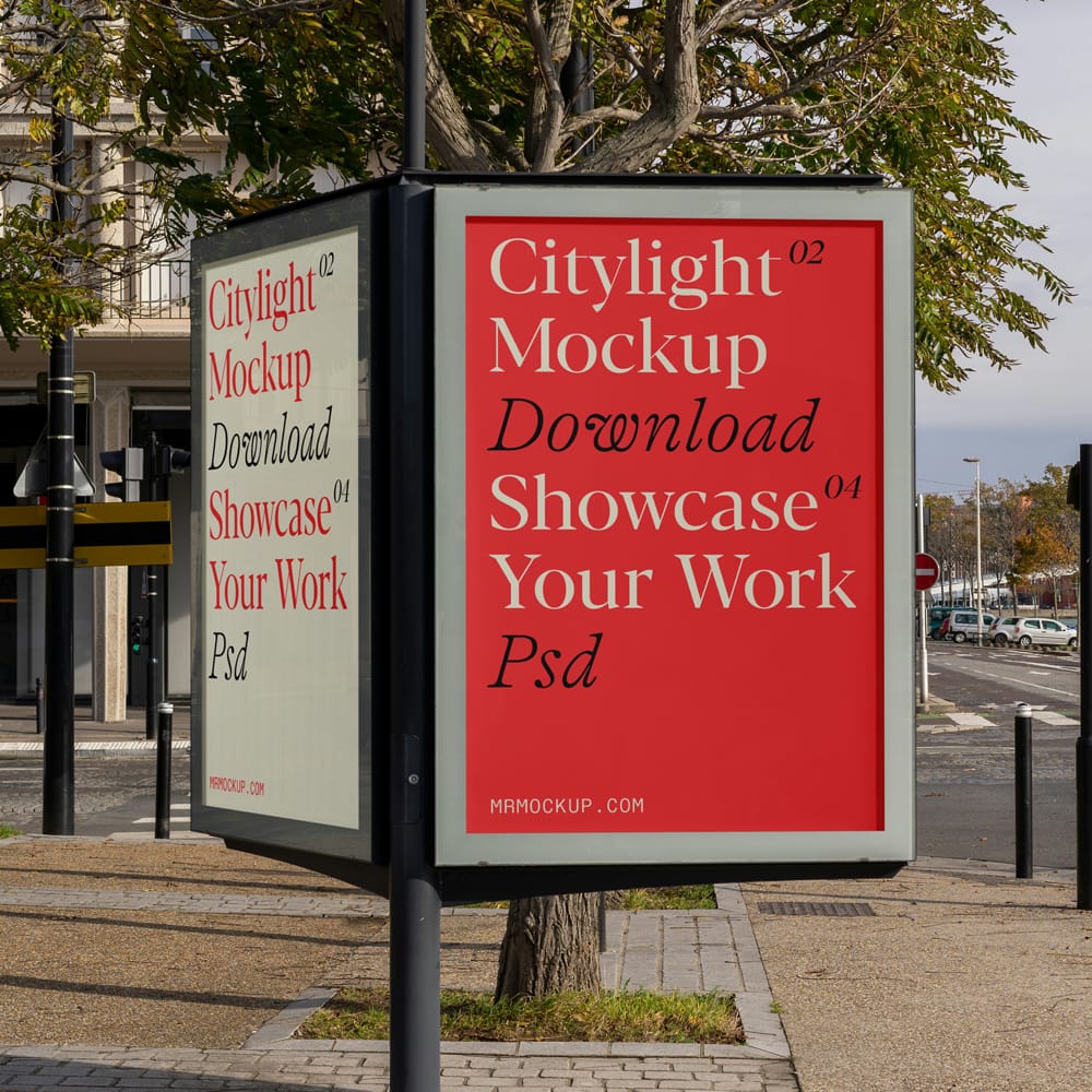 Free Urban Citylight Mockups PSD