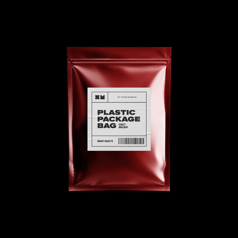 Free Zip Lock Pouch Mockup PSD