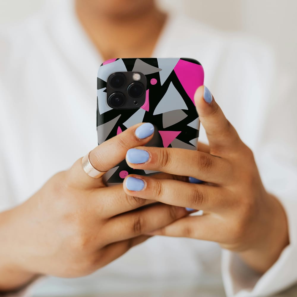 Free iPhone Custom Skin Back Cover Mockup PSD