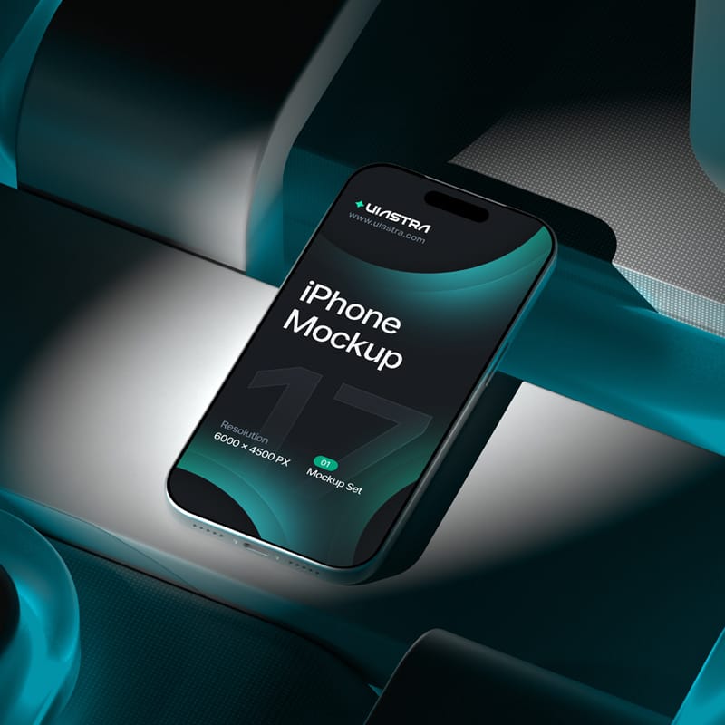 Futuristic iPhone Mockup PSD
