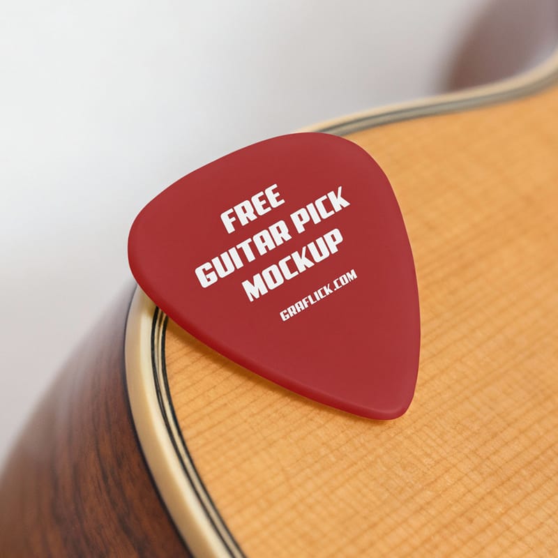 Guitar Mediator Mockup PSD